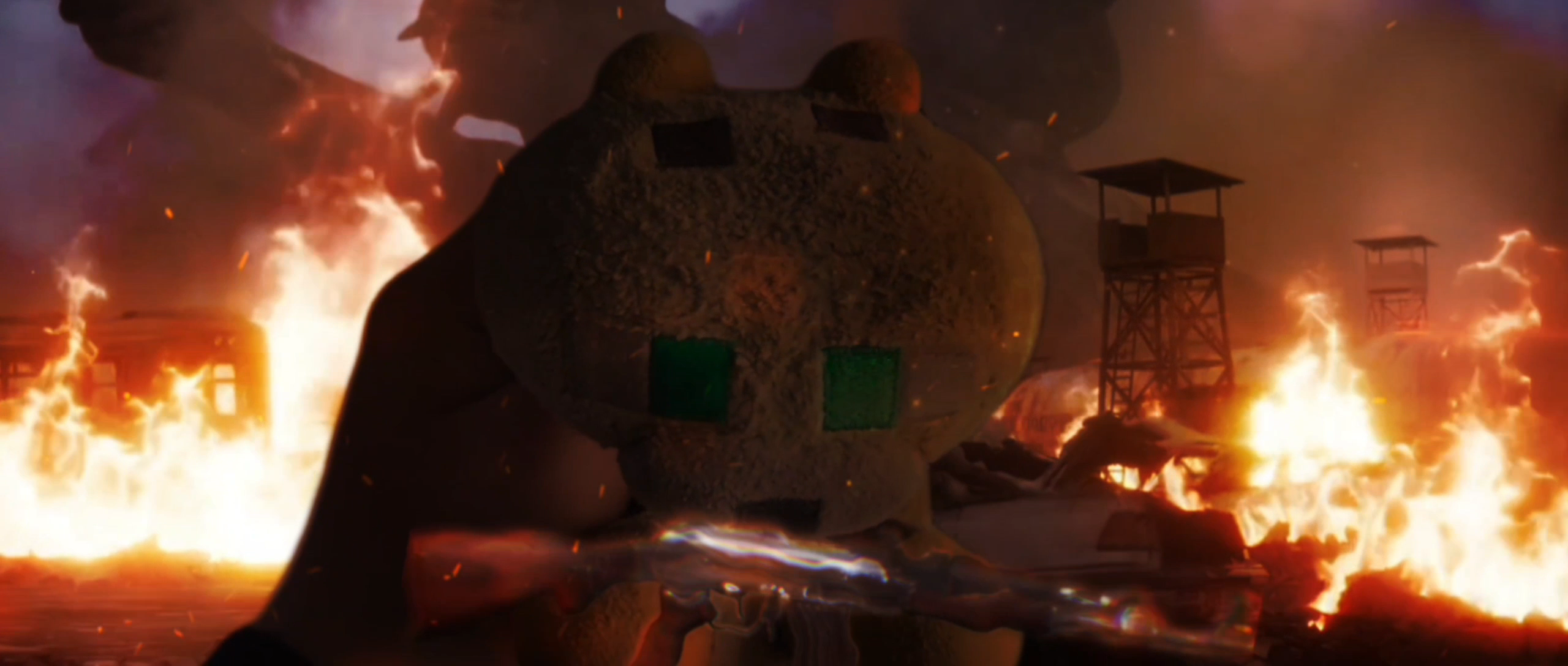 Call of Duty announcement background - war and fire scene